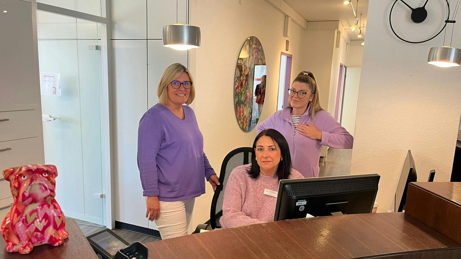 Unser Team am Empfang